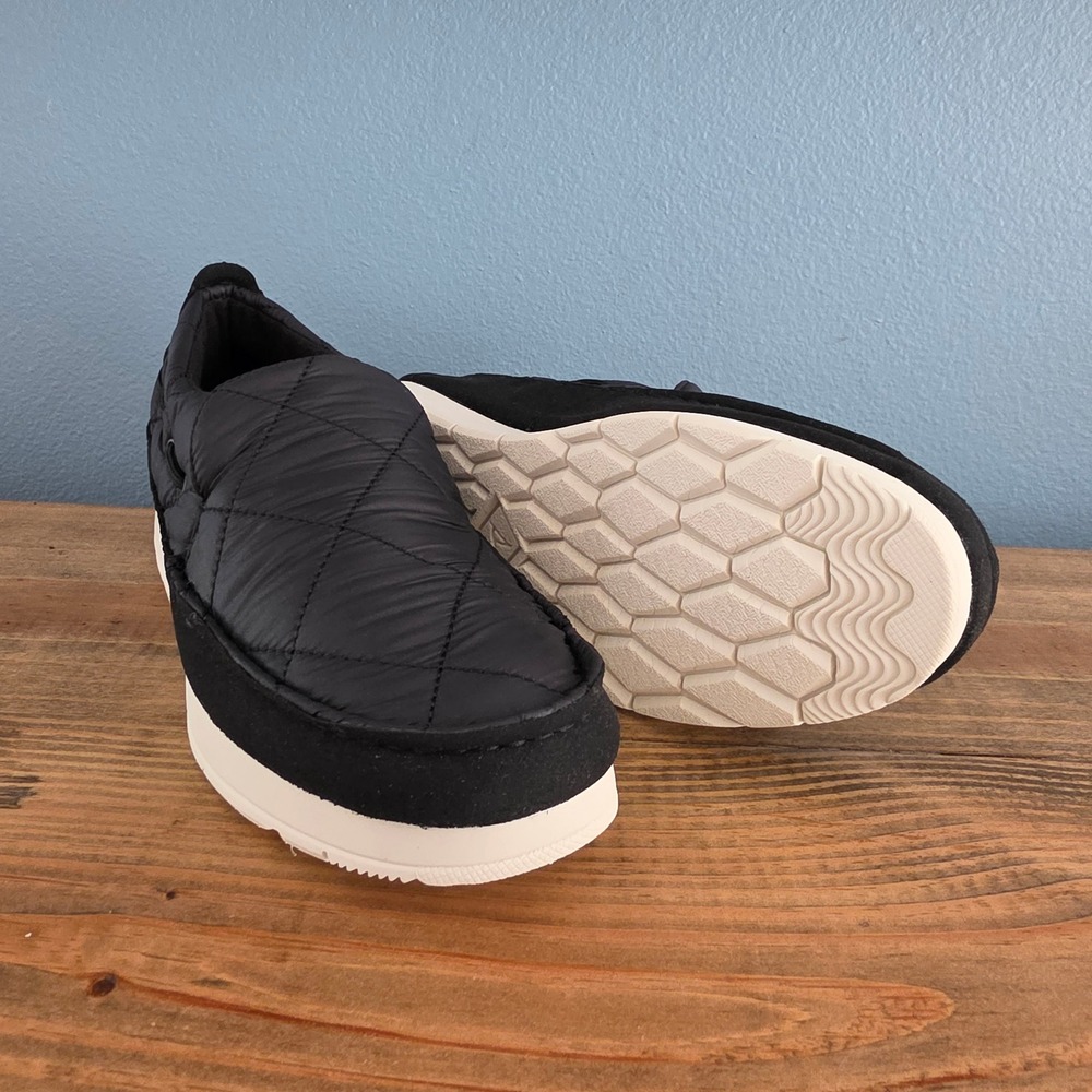 Sperry Mens Moc-Sider Nylon‎ Black Quilted Loafer Moccasin STS23793 Size 7.5